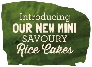 Introducing our new mini savoury rice cakes