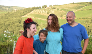 Kate Weiss and Family at a farm