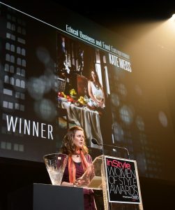 Table of Plenty's founder Kate Speech at InStyle Awards