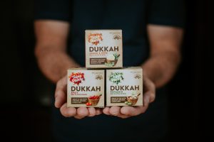 Table of Plenty Dukkahs - Lemon & Herb, Spicy, and Pistachio Nut and Spice Blends