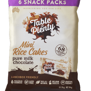 Milk Chocolate Mini Rice Cakes Snack Pack 84g