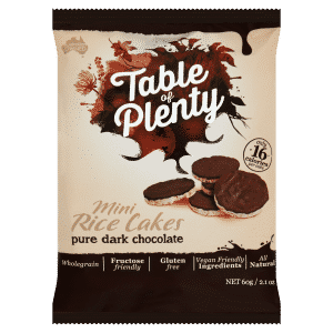 Table of Plenty Dark Chocolate Rice Cakes