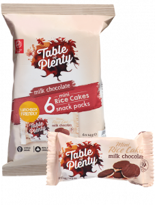 Table of Plenty Creamy- Mini Rice Cake Snack Pack - Milk Chocolate