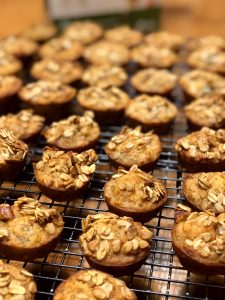 Pear & Crunchy Fruit Free Nutty Muesli Muffins