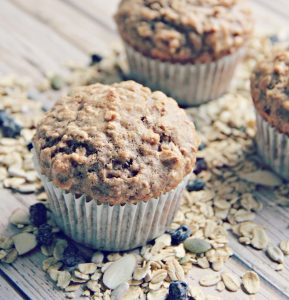 Vanilla muffin with Table of Plenty Muesli