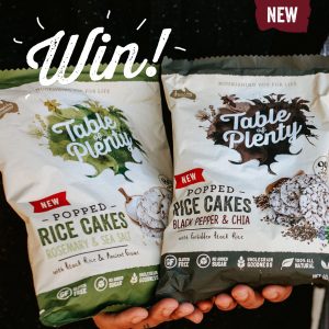 Eatwell & Table of Plenty Competition -WIN Popped Rice Cakes