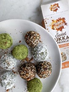 Table of Plenty Sweet Dukkah Sprinkles Matcha Bliss Baulbles