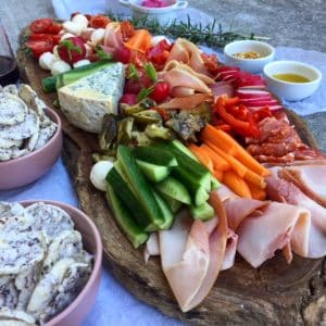 Table of Plenty Rice Cakes Platter