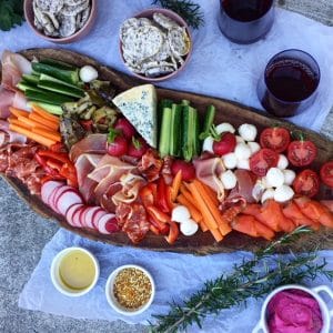 Table of Plenty Rice Cakes Platter