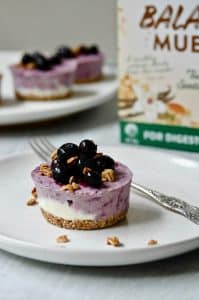 Low FODMAP Muesli cheesecake