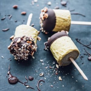 Healthy Kefir banana pops
