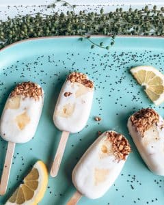 Healthy Lemon Sorbet Muesli Vegan Coconut