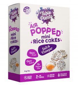 Table of Plenty Air Popped Mini Rice Cakes Salt and Vinegar 60g